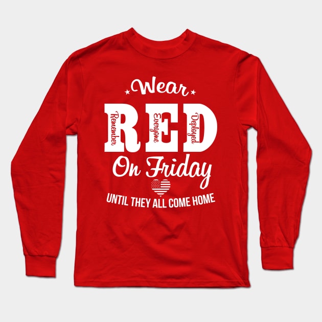 Wear RED Long Sleeve T-Shirt by Andreeastore  